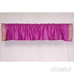 Indian Selections Violet Rouge – Tige de Poche Couronner Le Fait à la Main Sari Lit  Polyester  Red  43 X 15 inches - B00EYXYV04